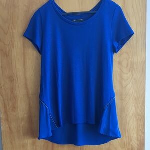 INC International Concepts Royal Blue Short Sleeve Top
